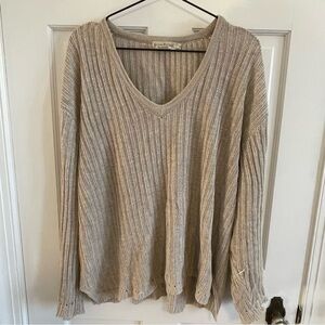 Vintage 90s Banana Republic Beige Knit Sweater